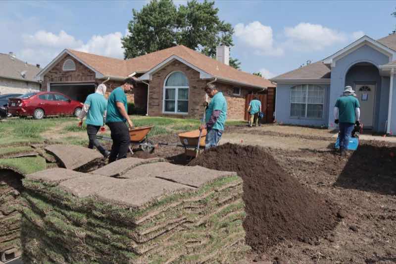 Sod Installation Project near Sunnyvale